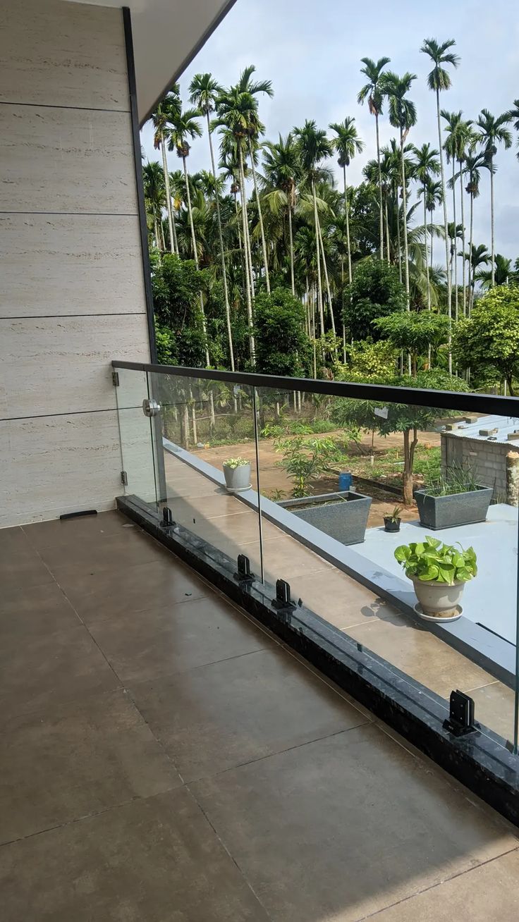 Balcony Aluminum Profile Glass Railing in Kanpur - Right Angle Steel